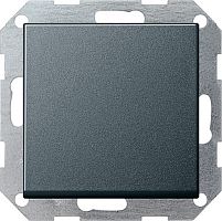 Выключатель кнопочный без рамки Gira System55 1-кл. антрацит картинка
